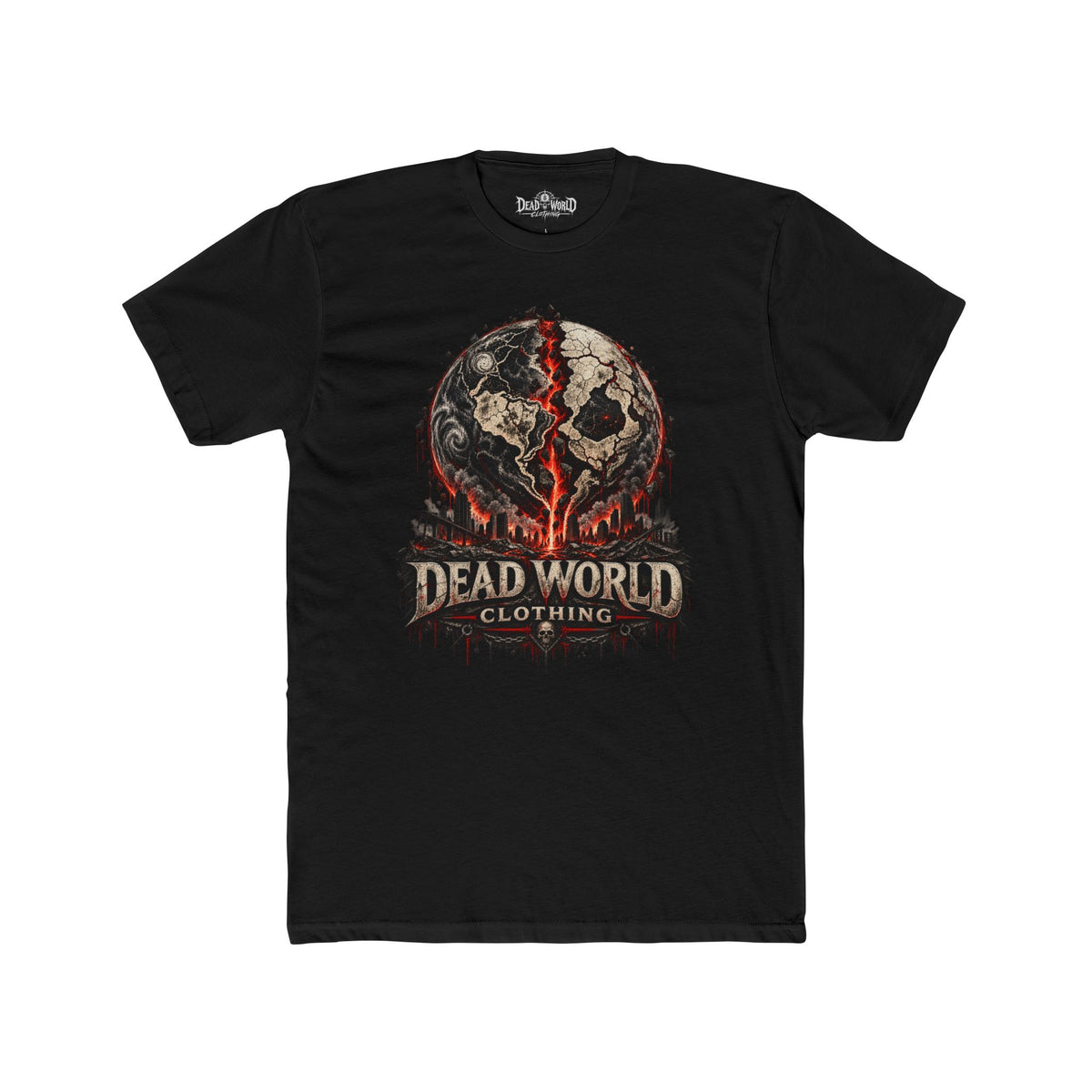 Dead World Clothing Skull Tee — Horror Graphic T-Shirt