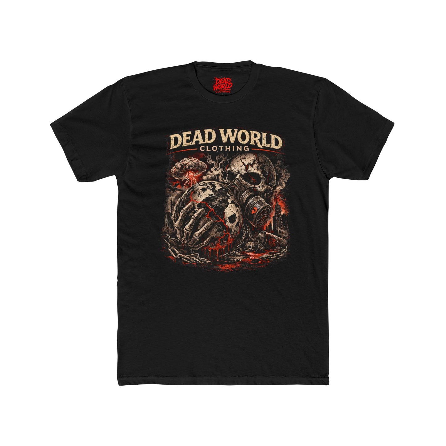 Dead World Clothing Graphic Tee — Skull & Zombie Horror Design