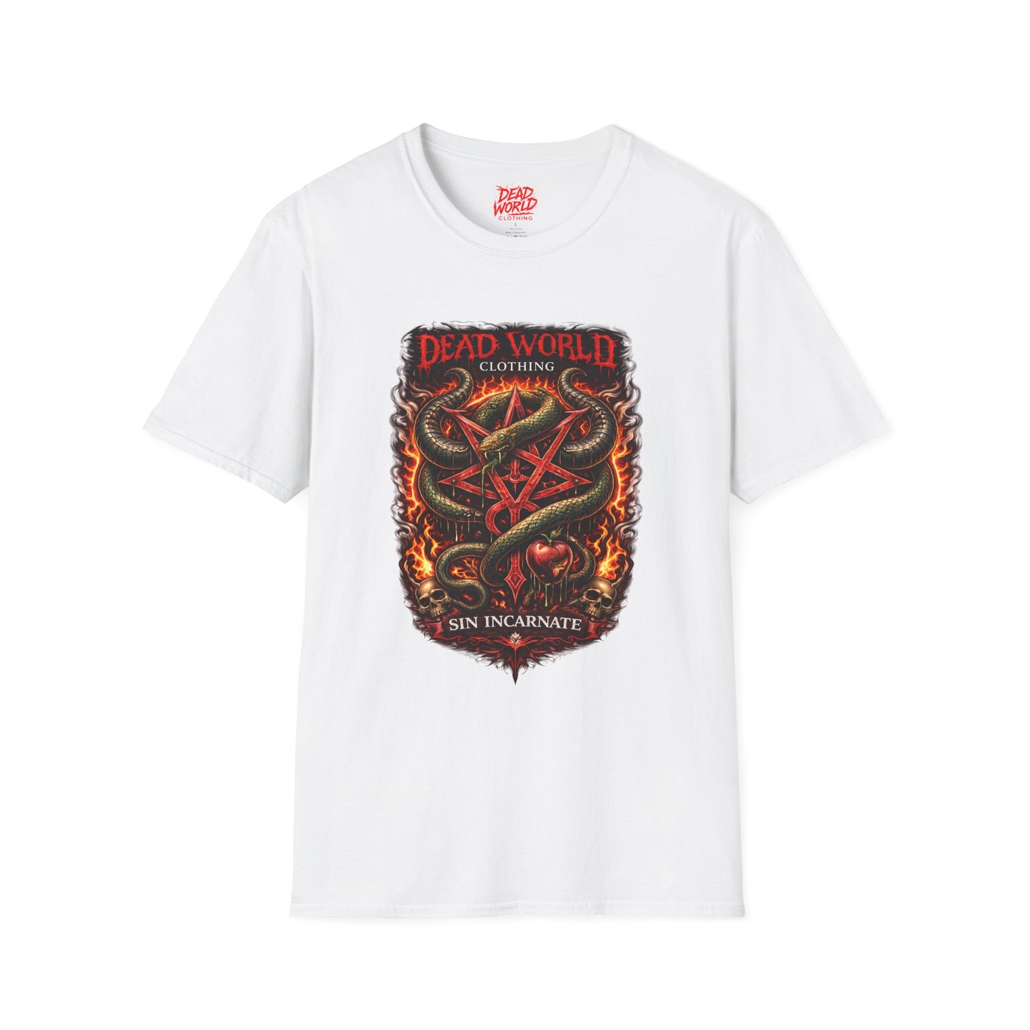 Dead World Clothing ("Sin Incarnate") Serpent Crest Graphic Tee