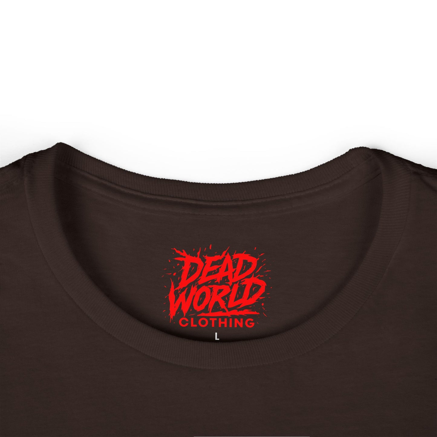 Dead World Clothing Skull Tee — Women's Gothic Skull & Rose Graphic T-Shirt
