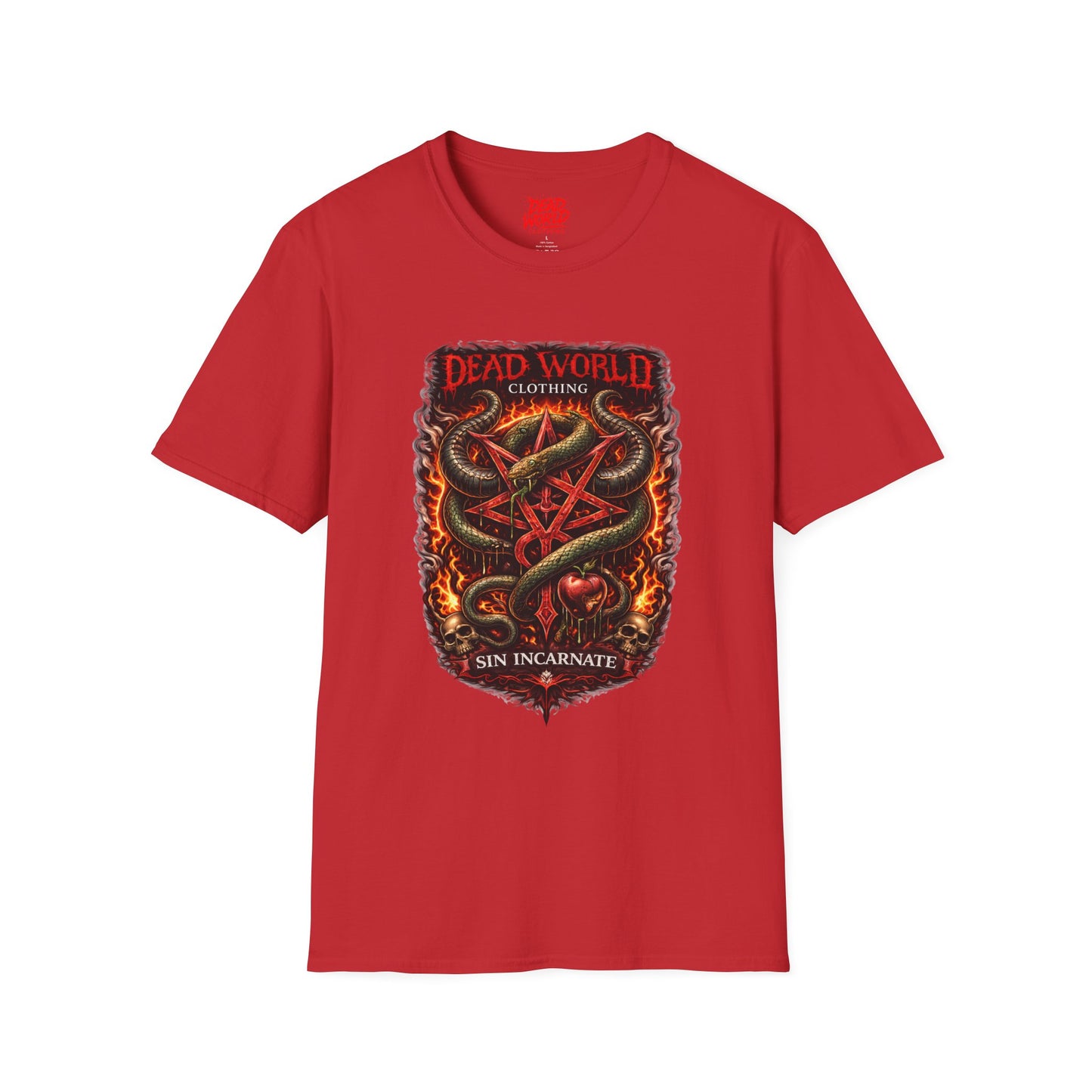 Dead World Clothing ("Sin Incarnate") Serpent Crest Graphic Tee