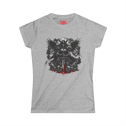 Graphic Tee — Viking Warrior Skull Sword Design (Women’s)