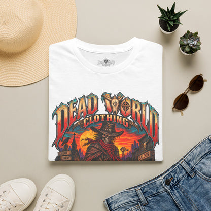 Graphic T-Shirt — "Dead World Clothing" Desert Outlaw Sunset Tee
