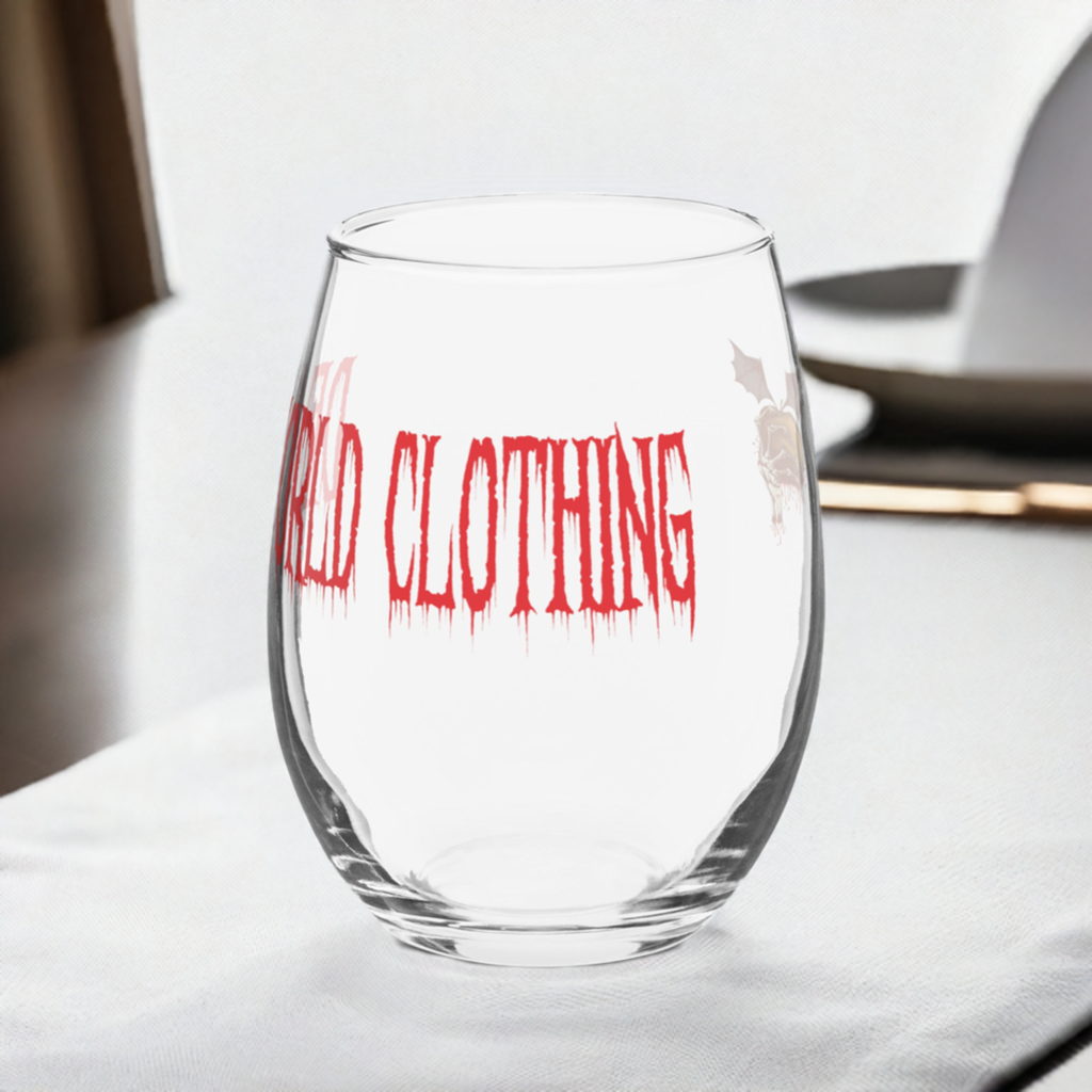 Stemless wine glass